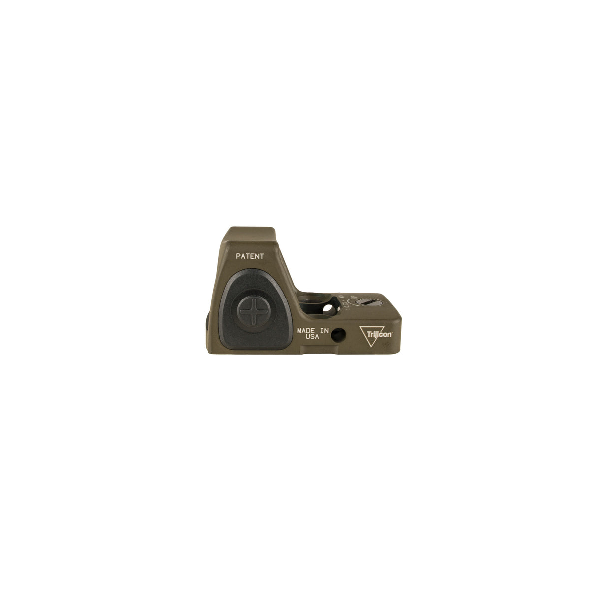 Trijicon RMR Type 2 6.5 MOA red dot sight olive drab green side view