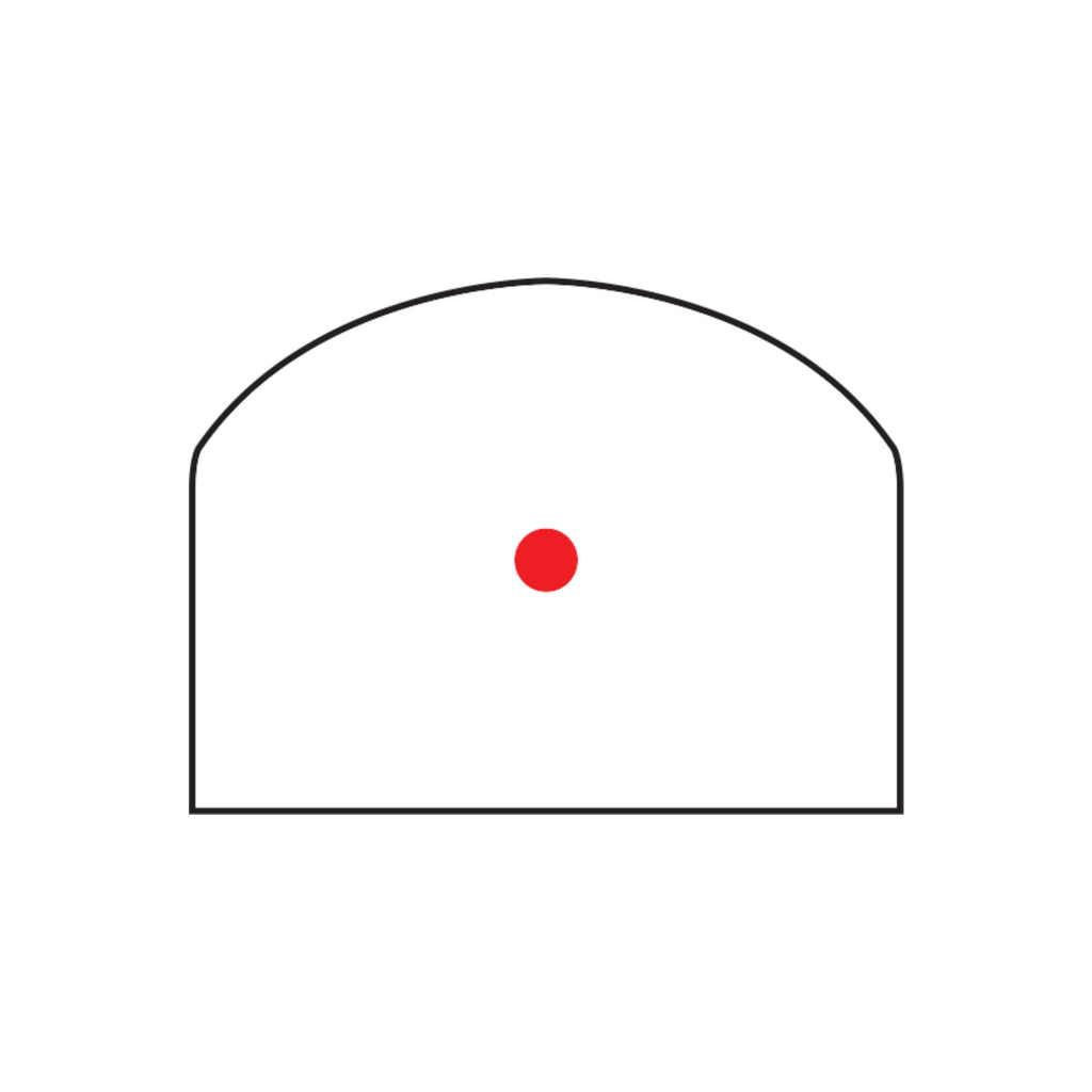 Trijicon RMR Type 2 red dot sight 6.5 MOA dot reticle diagram
