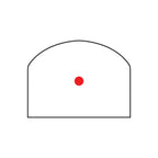 Trijicon RMR Type 2 red dot sight 6.5 MOA dot reticle diagram
