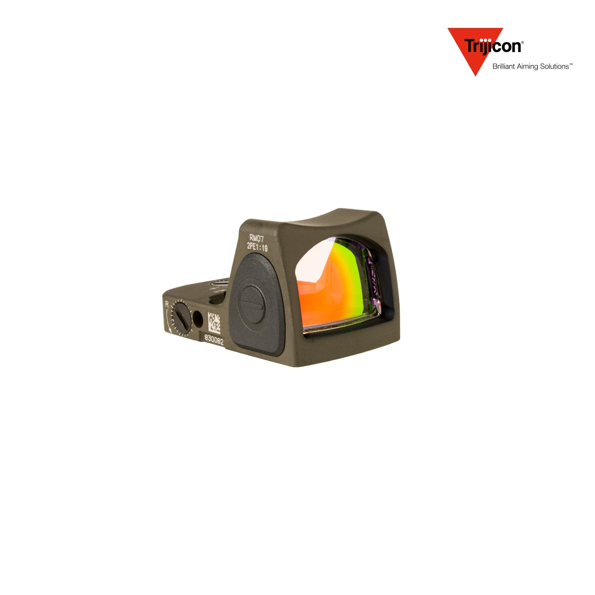 Trijicon RMR Type 2 Red Dot Sight 6.5 MOA Adjustable Dot Reticle Red Dot Sight Trijicon Olive Drab Green 