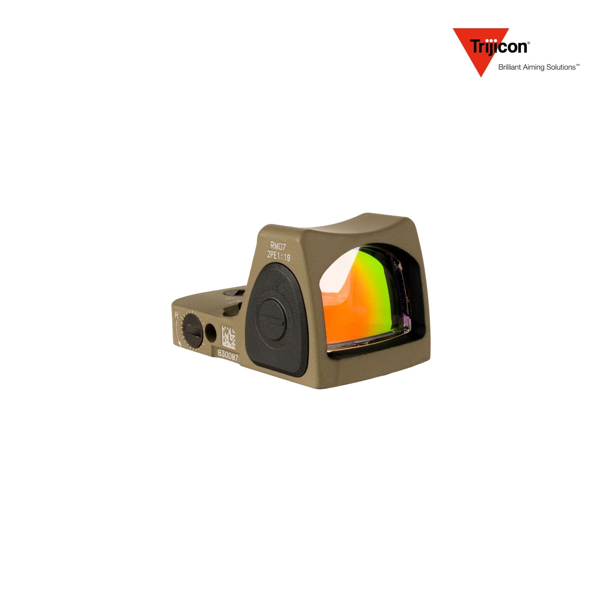 Trijicon RMR Type 2 Red Dot Sight 6.5 MOA Adjustable Dot Reticle Red Dot Sight Trijicon Tan 