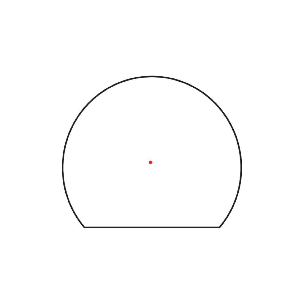 Trijicon SRO 1 MOA red dot reticle diagram
