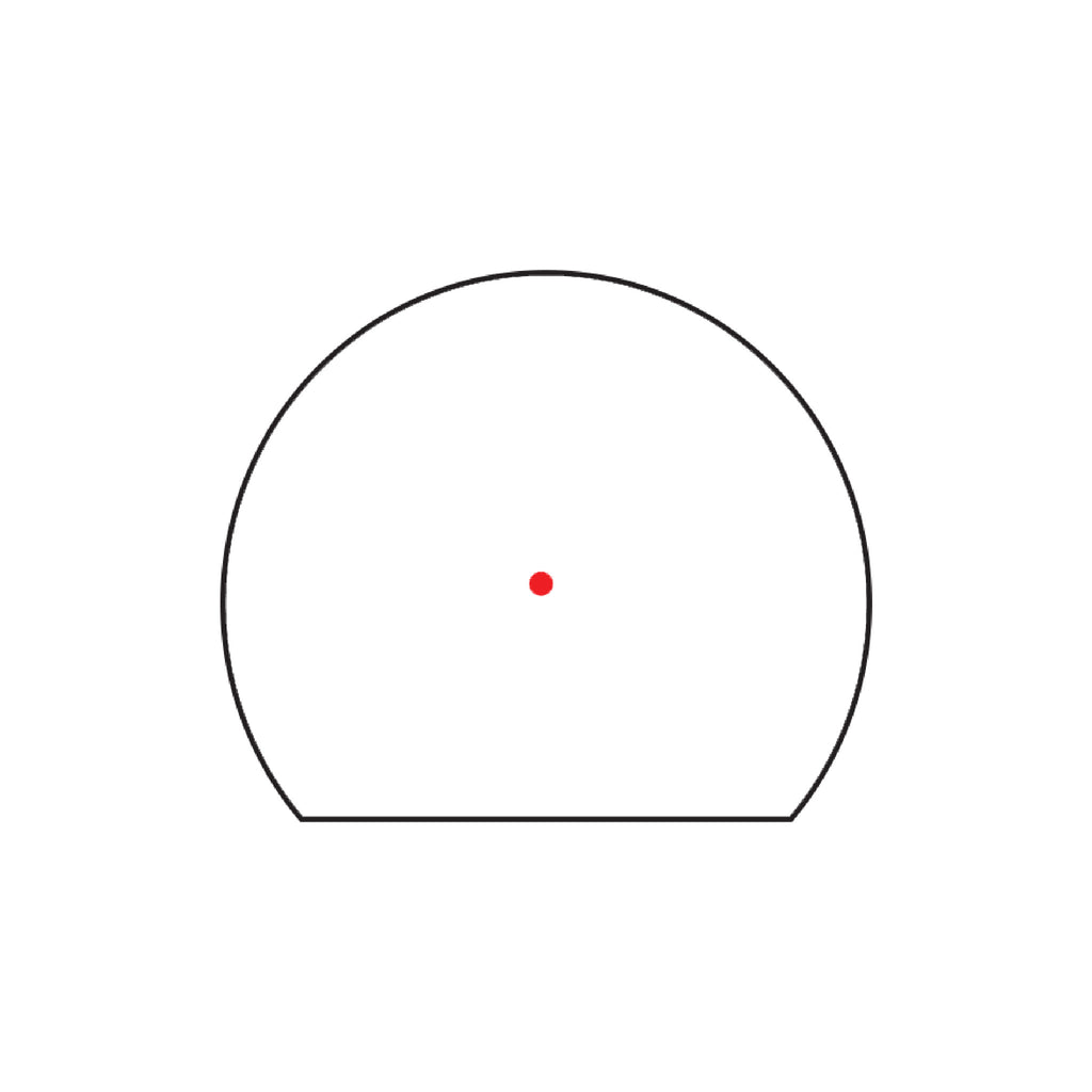 Trijicon SRO 2.5 MOA red dot reticle diagram