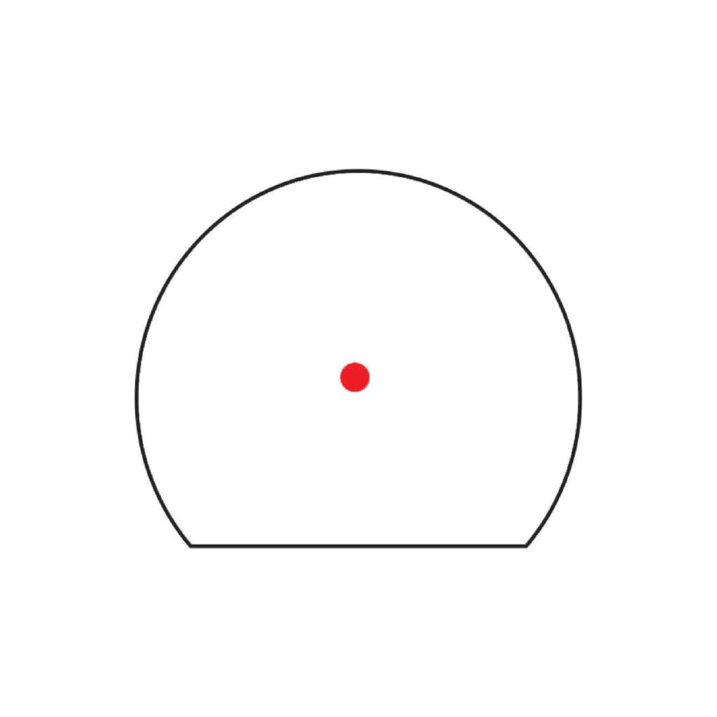 Trijicon SRO 5 MOA red dot reticle diagram